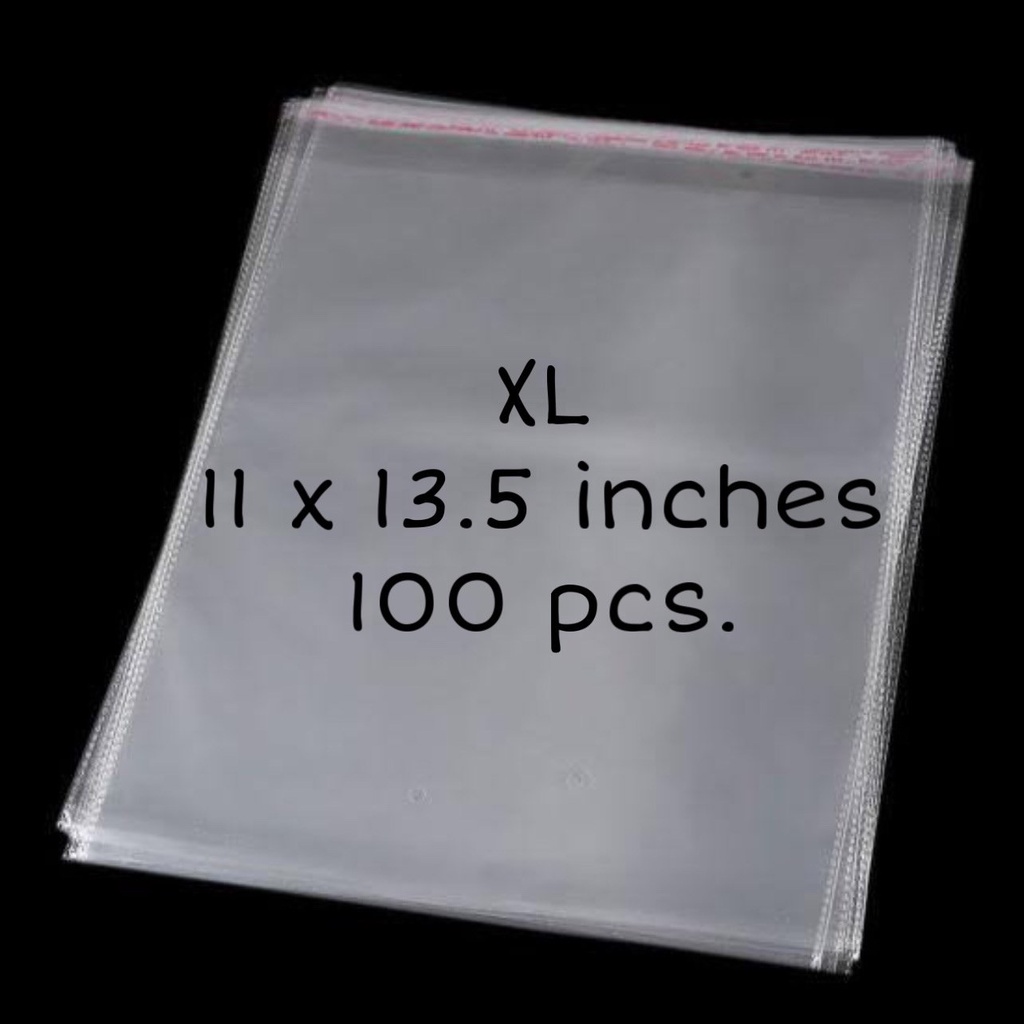 100 PCS. CLEAR OPP PLASTIC SELF ADHESIVE | PLASTIC WITH ADHESIVE ...