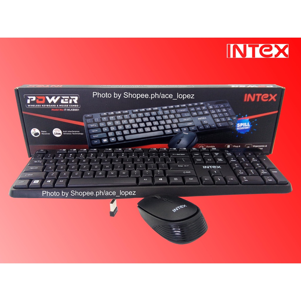 Intex Power Wireless Keyboard & Mouse Combo _ALS2127 Shopee Philippines