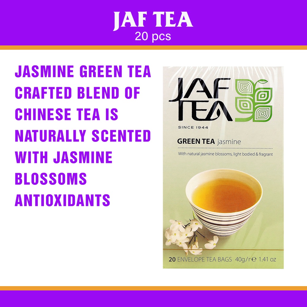 Jaf Tea Green Tea Jasmine 20 pcs | Shopee Philippines