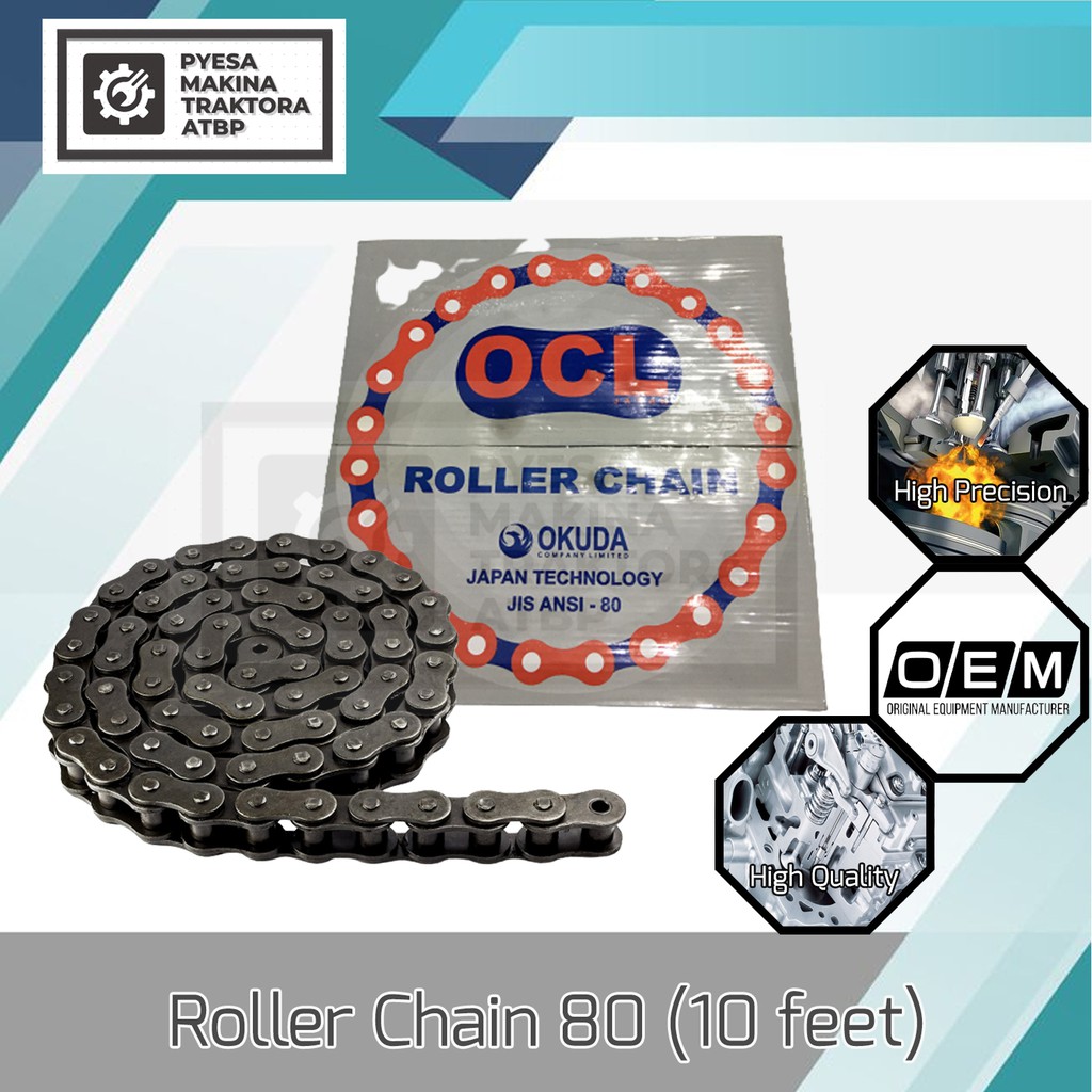 Roller Chain 80H (10 feet) | Shopee Philippines