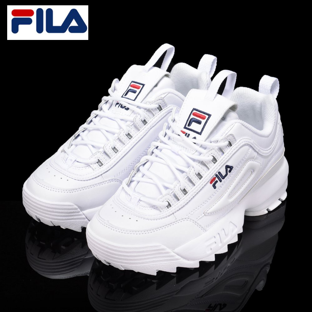 Fila disruptor white sneakers best sale