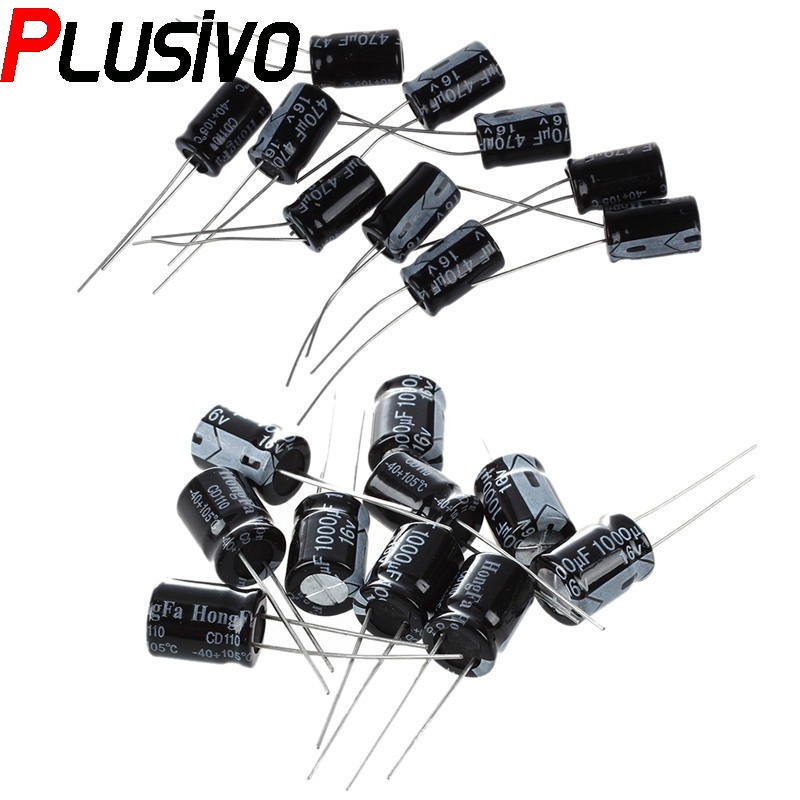 10 pcs Electrolytic Capacitor 0.1 uF - 1000 uF, 35 V and 50 V | Shopee ...