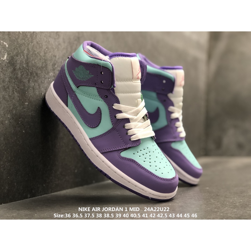 NIKE AIR JORDAN 1 men's and women's midcut fashion casual allmatch