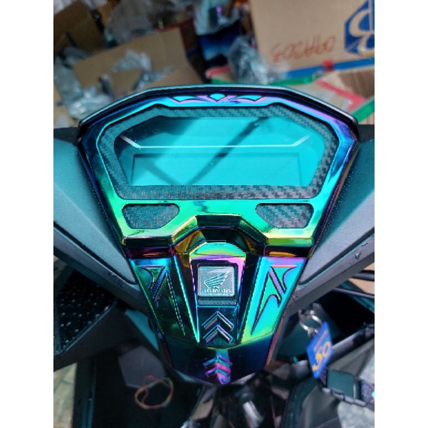 New Titanium panel garnish / panel and screen protector for Honda Click ...