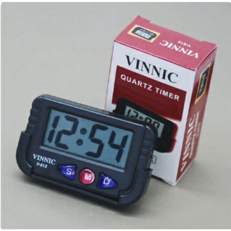 Car Clock/Digital Table Clock VINNIC QUARTZ TIMER V-613 | | Shopee ...