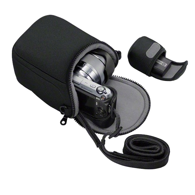 Leather Sleeve Bag Pouch For Sony NEX-3N, A5000, A5100 – Fittings4you Black (56968)