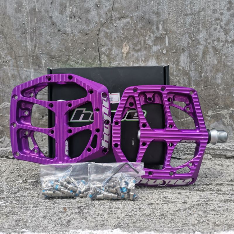 Pedals Hope F20 Purple Hope F20 Flat Pedals Shopee Philippines