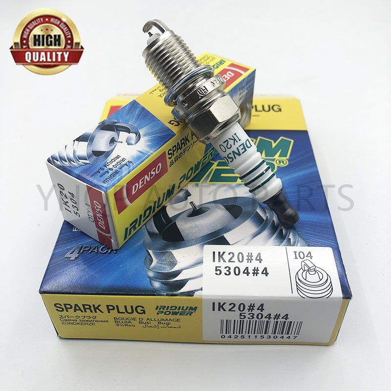Denso 4pcs/lot iridium spark plugs IK20 5304 For Toyota Audi Volkswagen ...