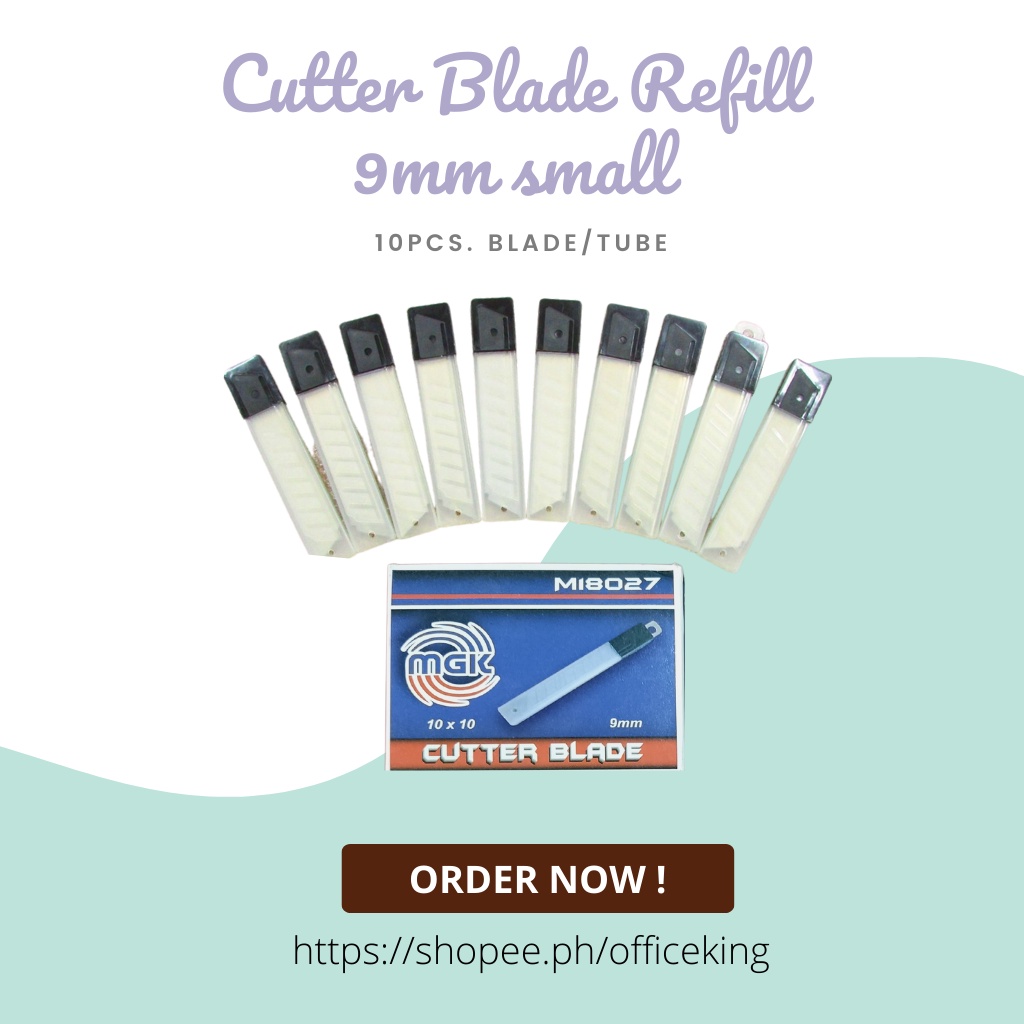 Cutter Blade Refill Small 9mm 10pcs | Shopee Philippines