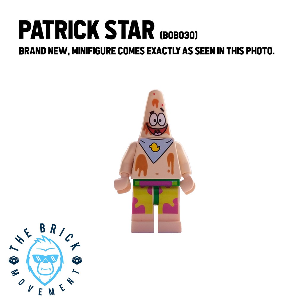 Patrick star lego online minifigure