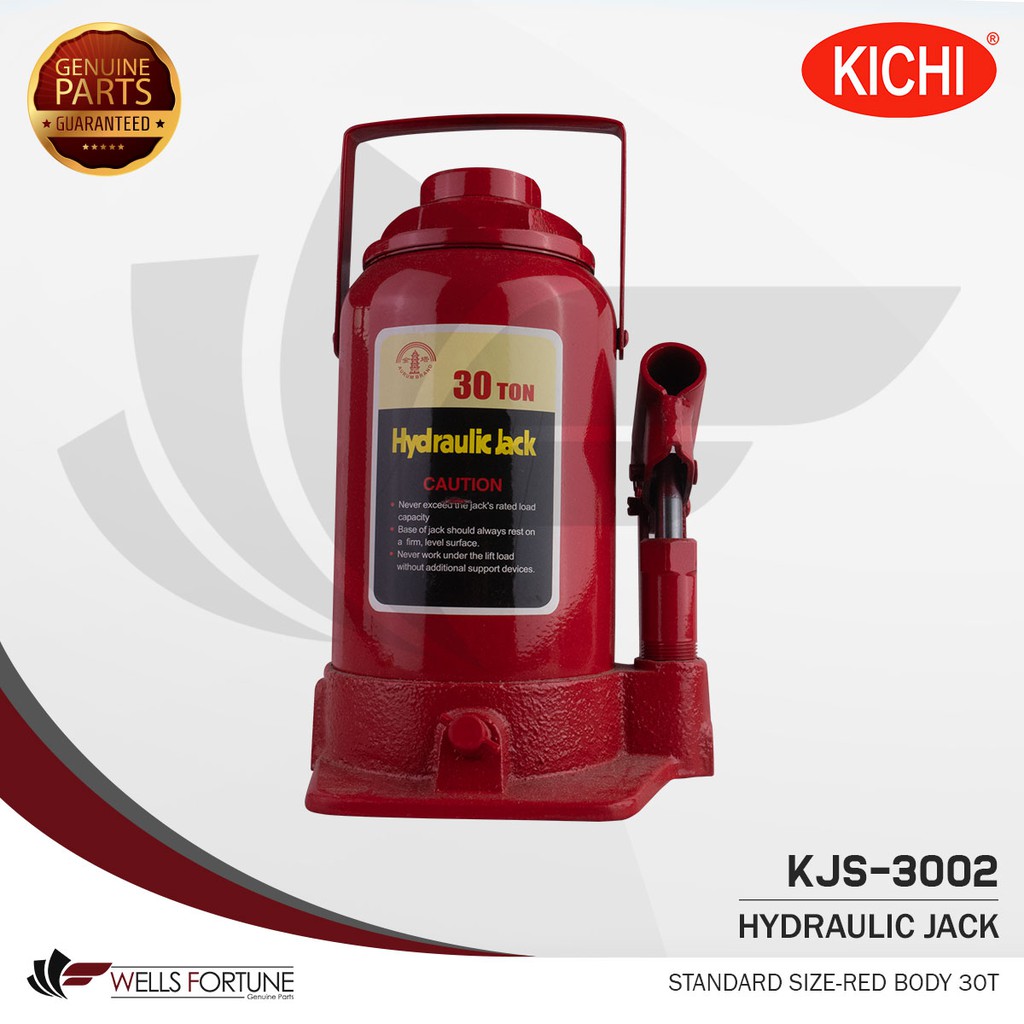 KICHI HYDRAULIC JACK FLOOR JACK BOTTLED JACK STANDARD SIZE RED BODY 30