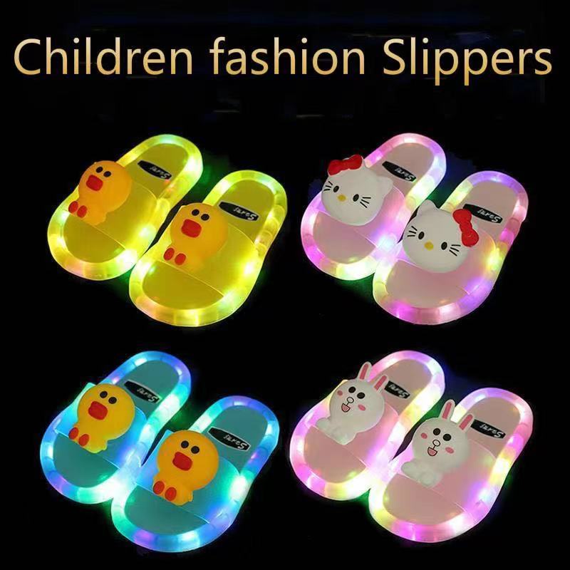 2025 New Kids Baby Cartoon Children's LED Slippers for Kids Luminous ...