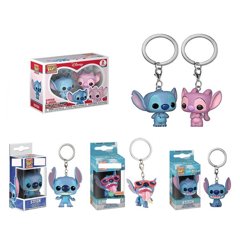 Funko Pocket POP Keychain: Disney Lilo & Stitch & Angel 2 Pack Toy