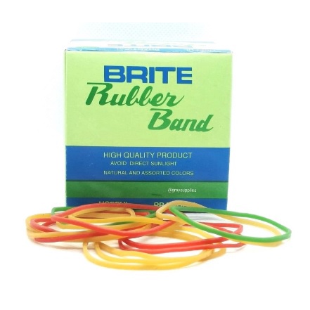 BRITE Rubber Band - 50 grams (Thick) | Shopee Philippines