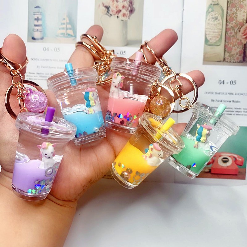 Milk deals tea keychain