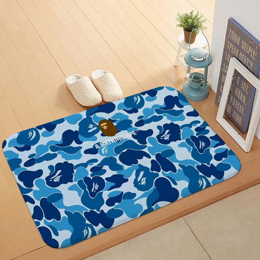 Bape Printed Doormat Modern Bedroom Home Kitchen Rug Bathmats