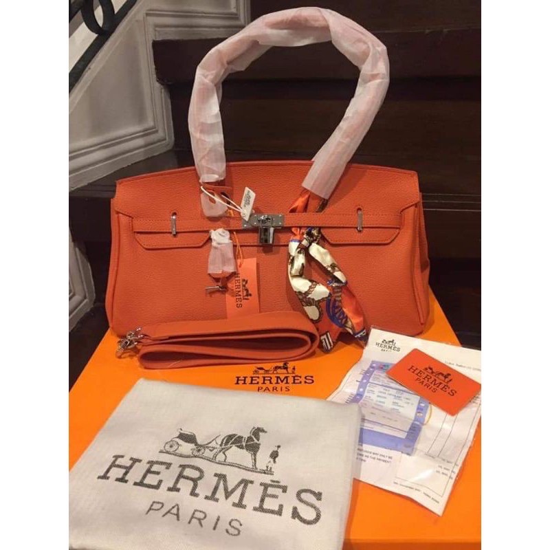 Hermes orange cheap sling bag