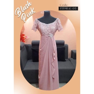 Blush pink shop gown for ninang