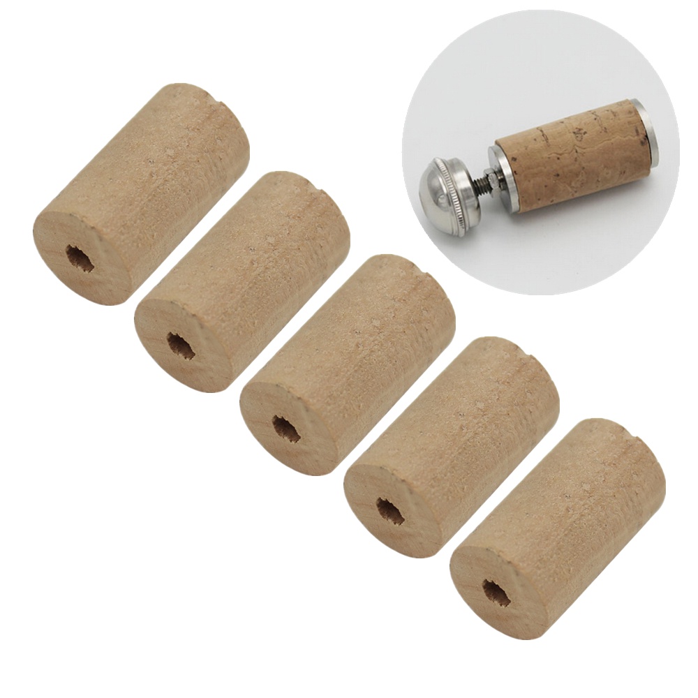 5pcs Pure Natural Piccolo Cork Soft Wood Cork Musical Instrument