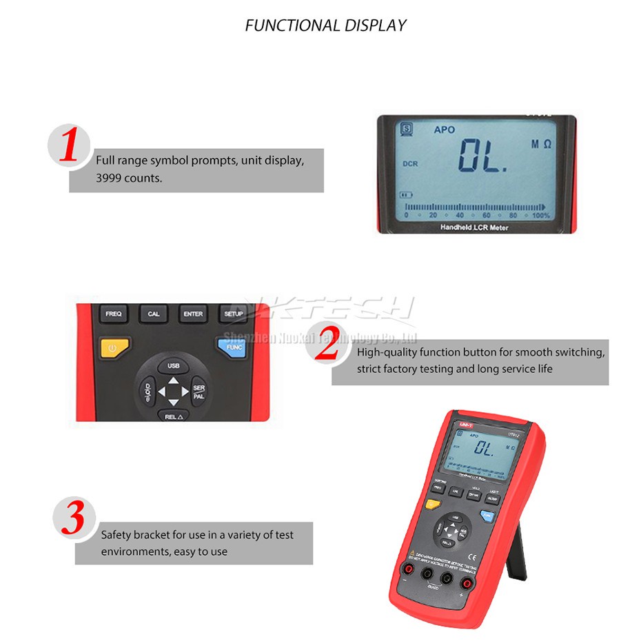 Kelvin – Sondes De Multimètre, Câble De Ligne De Test Pour UT612/UT611, UNI-T UT-L61 - Foto 5