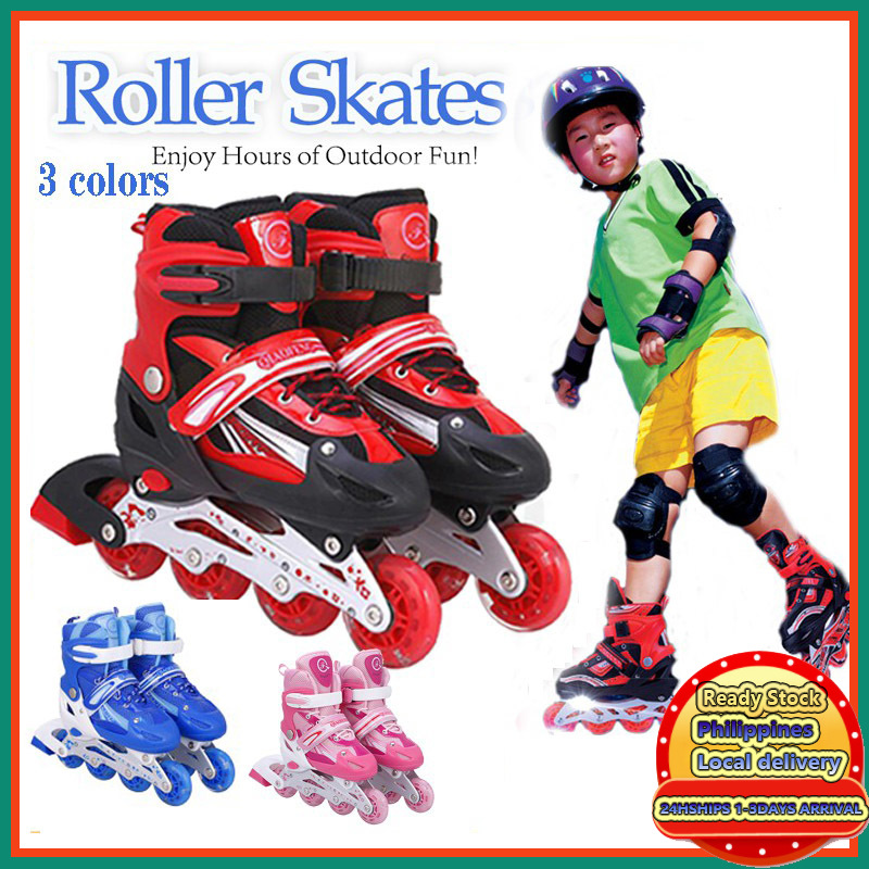 Roller Blades For Kids Adjustable Inline Skates Roller Skates Shoes Roller Skate With Flash
