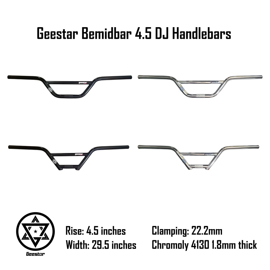 Geestar Bemidbar 4.5 DJ handlebar 4.5 rise low 2 4 piece Handle bar 2pc