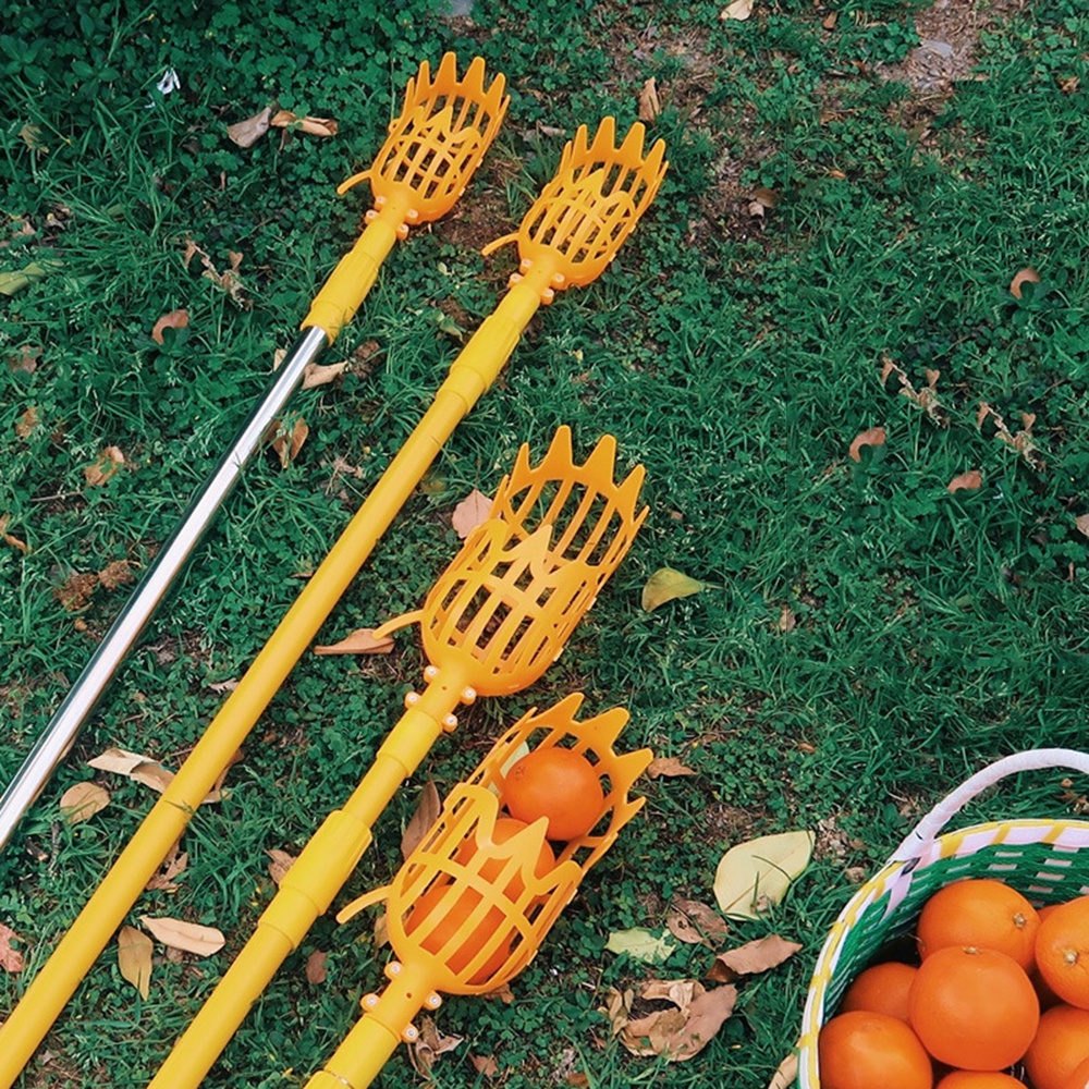 Garden Basket Fruit Picker Head MultiColor Plastic Fruit Picking Tool