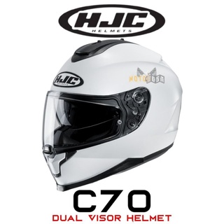 HJC C70 Plain Dual Visor Helmet Original HJC product by Motobeast