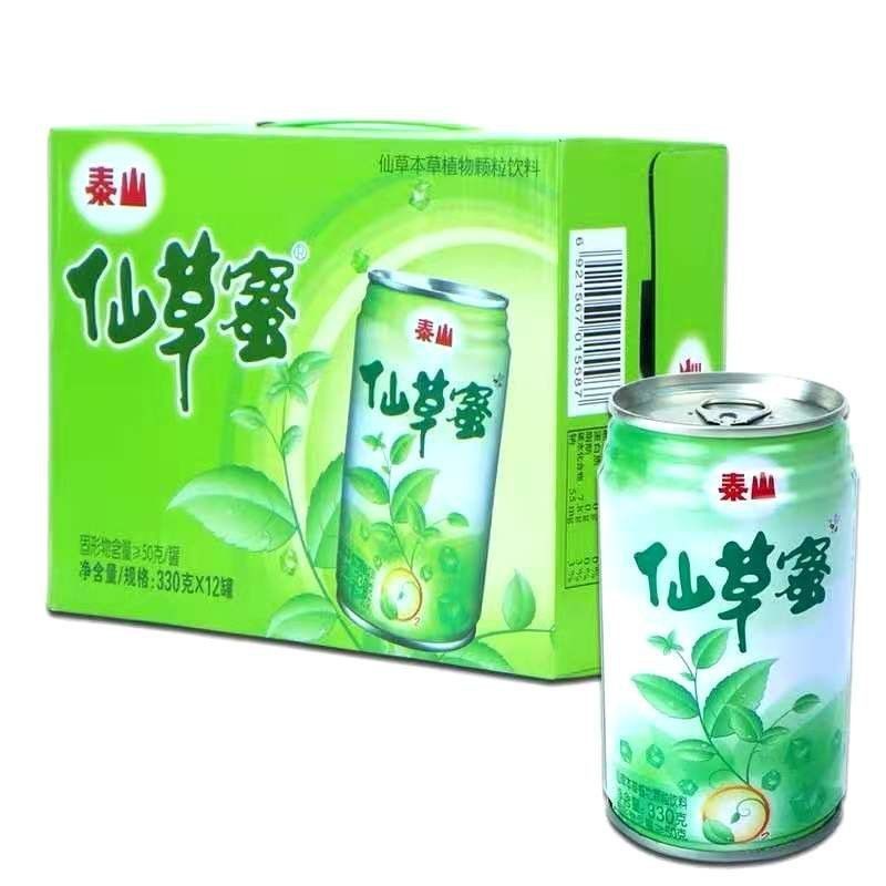 Taishan Grass Jelly Drink 330ml Herbal Tea Chinese Gulaman 12pcs/box ...