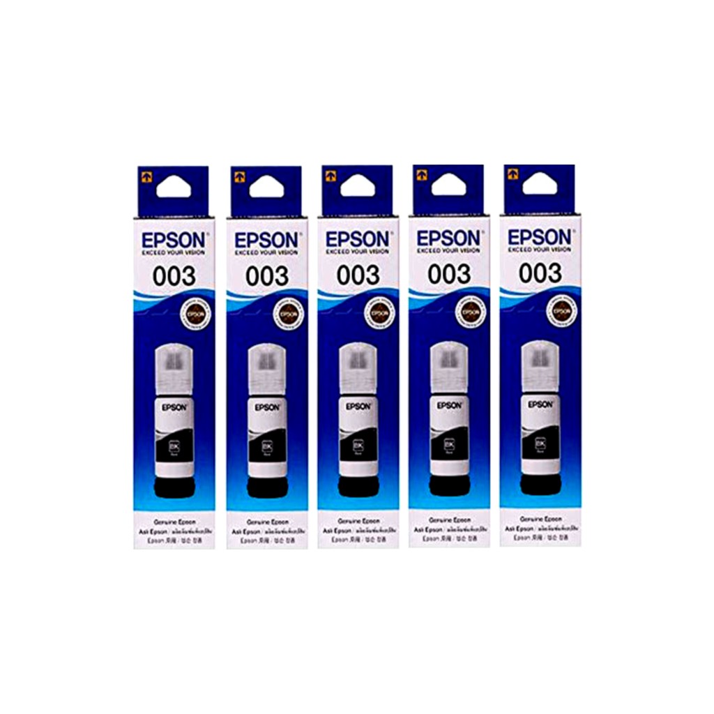 Epson 003 Black Ink Refill Bottle 65ml Set Of 5 Bundle Shopee Philippines 1365