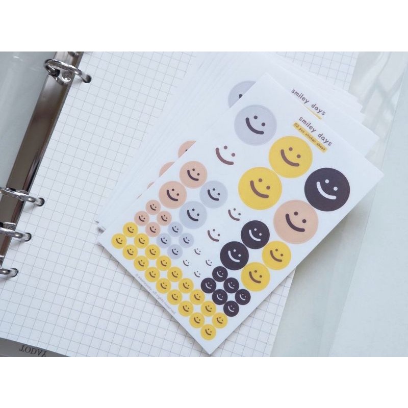 Smiley Days 52 pcs Sticker Sheet - Bullet Journal - Bujo - Planner ...
