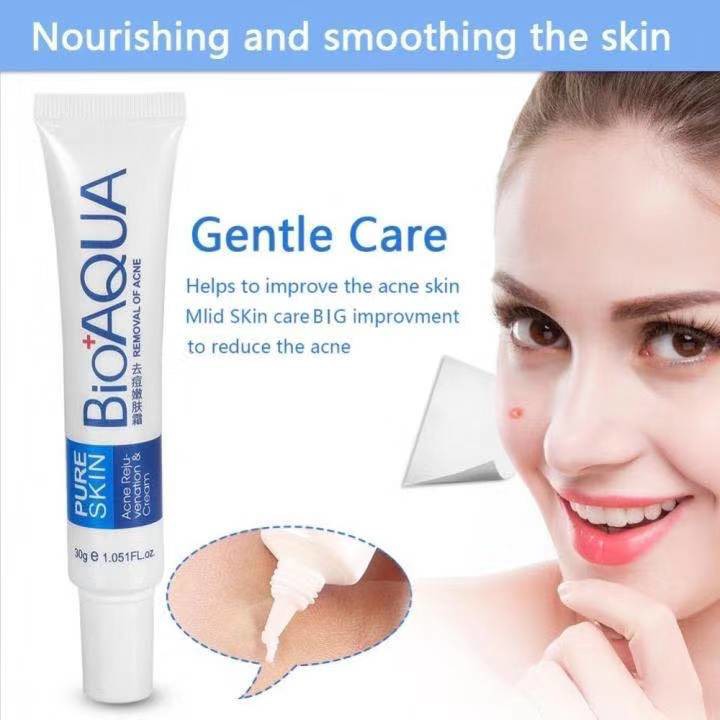 BIOAOUA Pure Skin Anti Acne CREAM 30g | Shopee Philippines