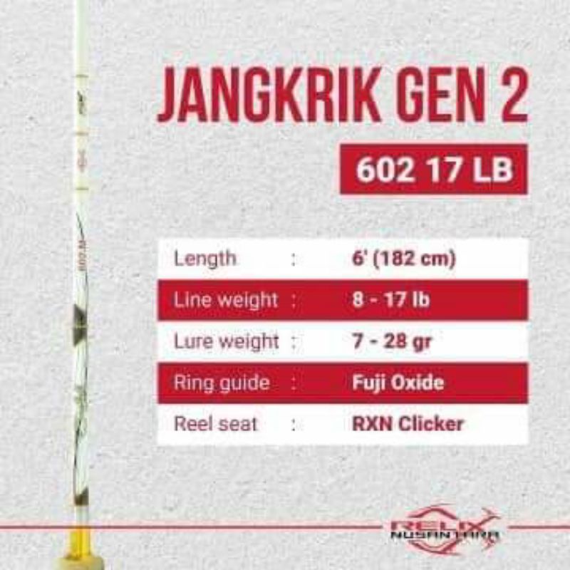Relix CRICKET GEN 2, 602M fishing rod | Shopee Philippines