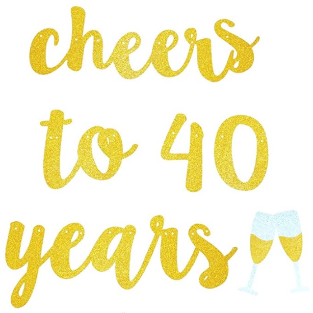 Cheers to 21 30 40 50 60 70 Years and Champagne Glasses Gold Glitter ...