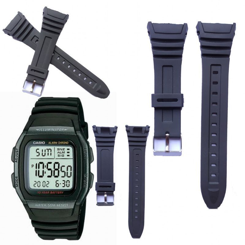 HITAM Casio W96H Black Watch strap Shopee Philippines