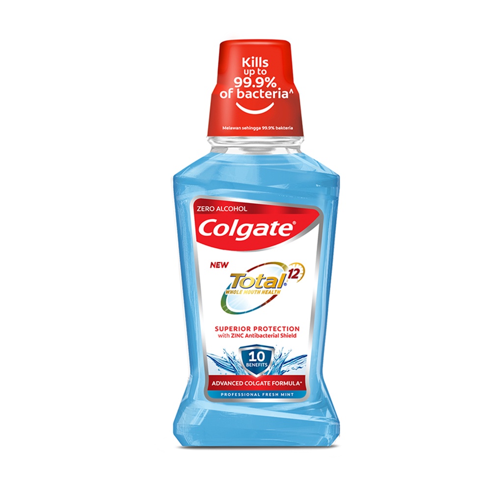 Colgate Total Professional Fresh Mint Antibacterial Mouthwash with Zinc ...