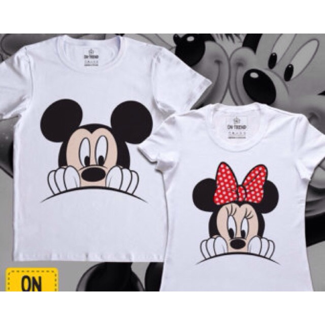 Mickey mouse t shirt couple best sale