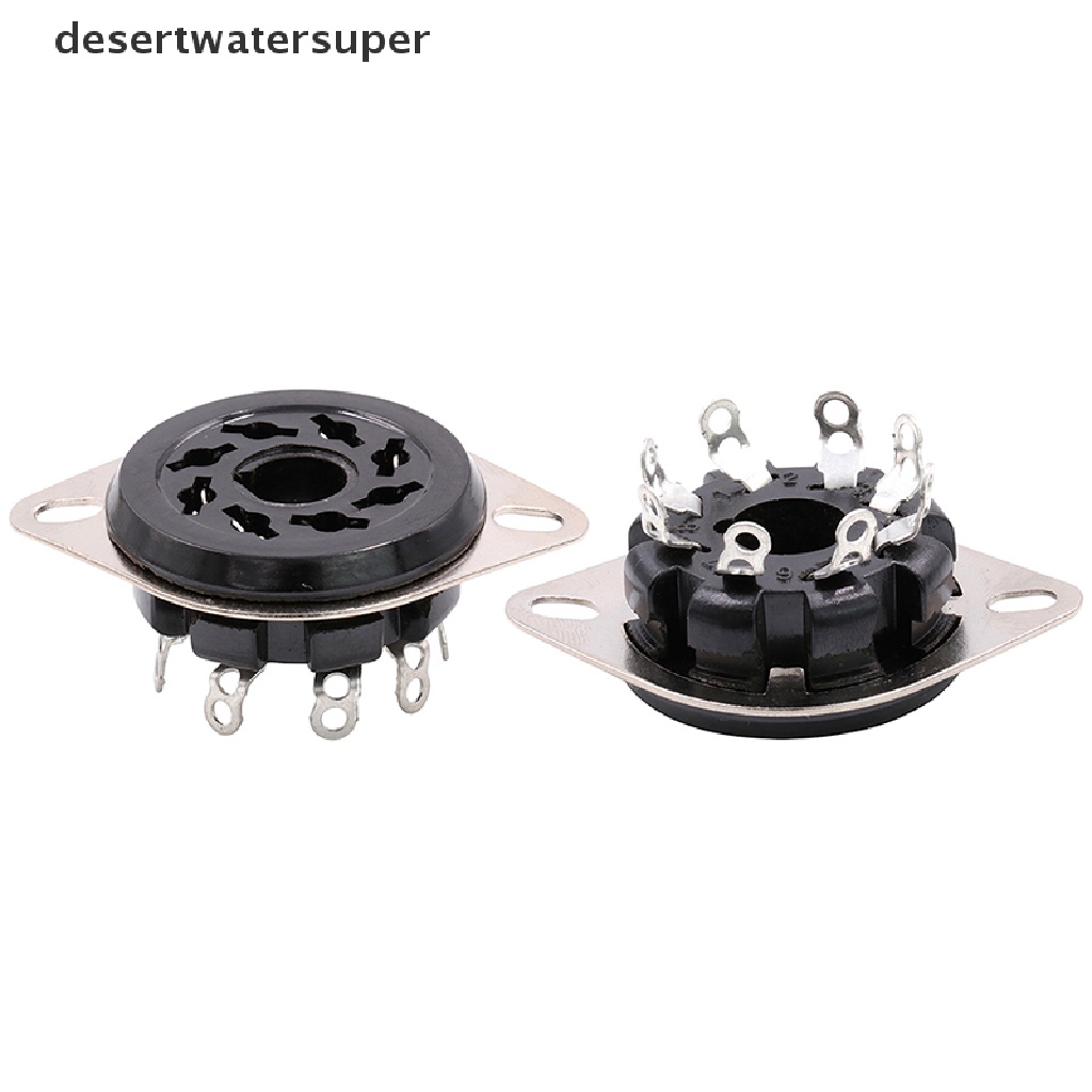 4 Supports De Tube Vacuole Bakélite 9 Broches - Pour Tubes 12AX7 12AU7 ECC82 ECC83, Tension 1500V - 4