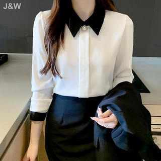 Korean Women Cotton Shirts White Shirt Women Long Sleeve Shirts Tops O –  Bella Fancy Dresses US