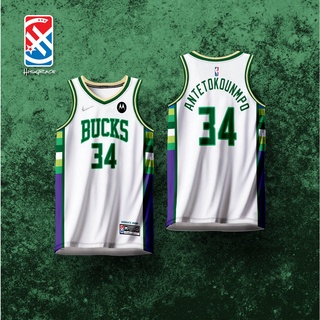 THL X Milwaukee Bucks Concept Jersey Full Sublimation Basketball Jersey  (TOP)