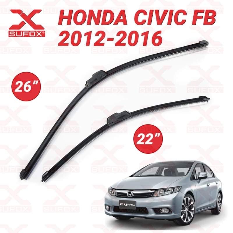 2012 civic wiper blade size sale
