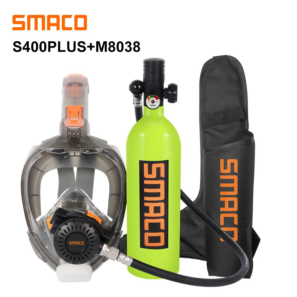 SMACO Scuba Diving Tank Oxygen Cylinder Snorkel Mask Diver Capability
