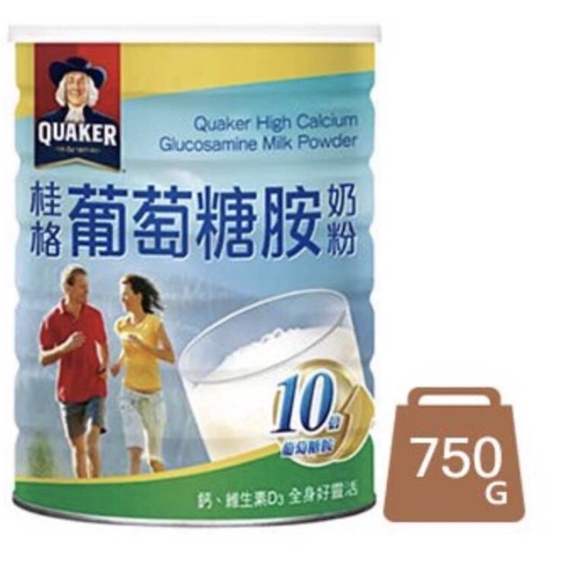 Quaker High Calcium Glucosamine w/ Vit D Milk Powder 750g | Shopee ...