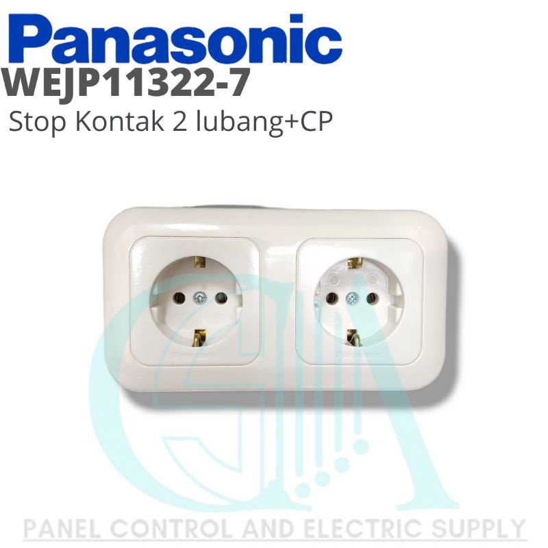 PANASONIC 2 gang CP 2 hole wide series inbow socket | Shopee Philippines
