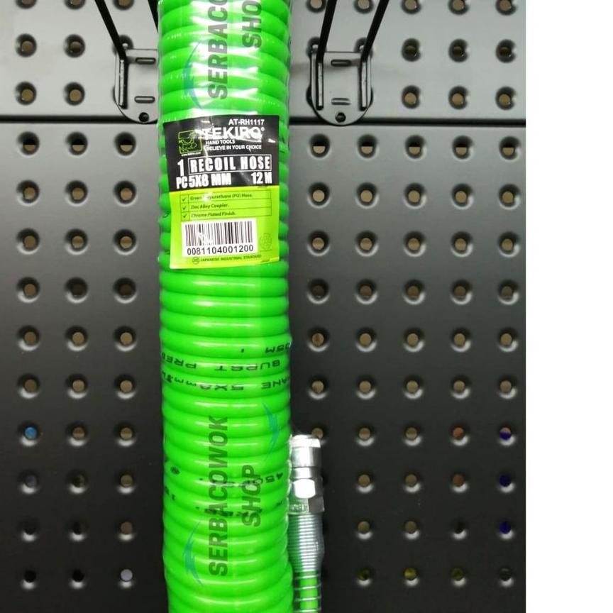Tekiro Green Recoil Hose 6M Recoil Hose Garden Quality Spiral