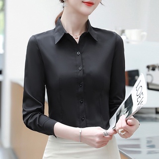 colors S-5XL Long Sleeve White Shirt Women's Professional Office Lady  Formal Work Clothes Large Short Sleeve Women's Shirt