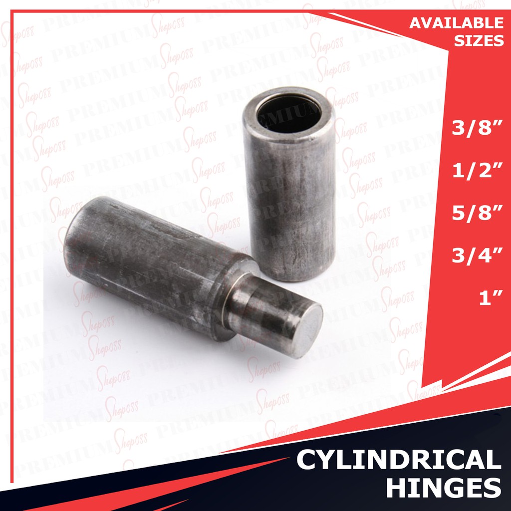 Cylindrical Hinge Welded Round Barrel Iron Shaft Gate Door Hinges 3 8 1   Ac4ab516c0c4a650b497b92567e793f8