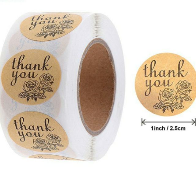 Than You Sticker (500 pcs per roll) | Shopee Philippines