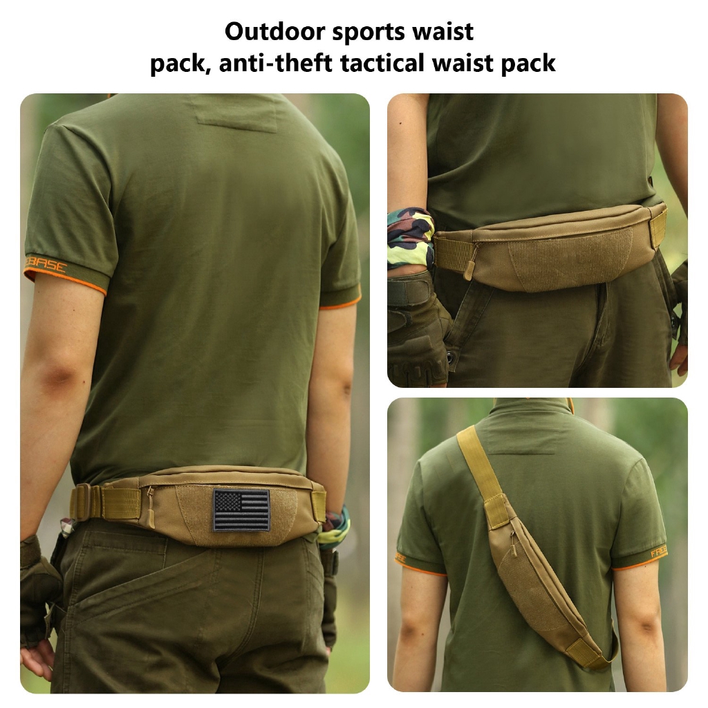 Tactical Waist Pack for Men Fanny Pack Fishing Bags Army Money