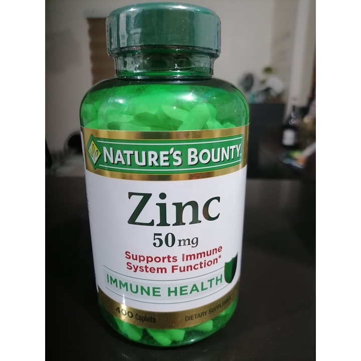 Original Nature Bounty Zinc 50mg 400 Tablets Boost Immune System